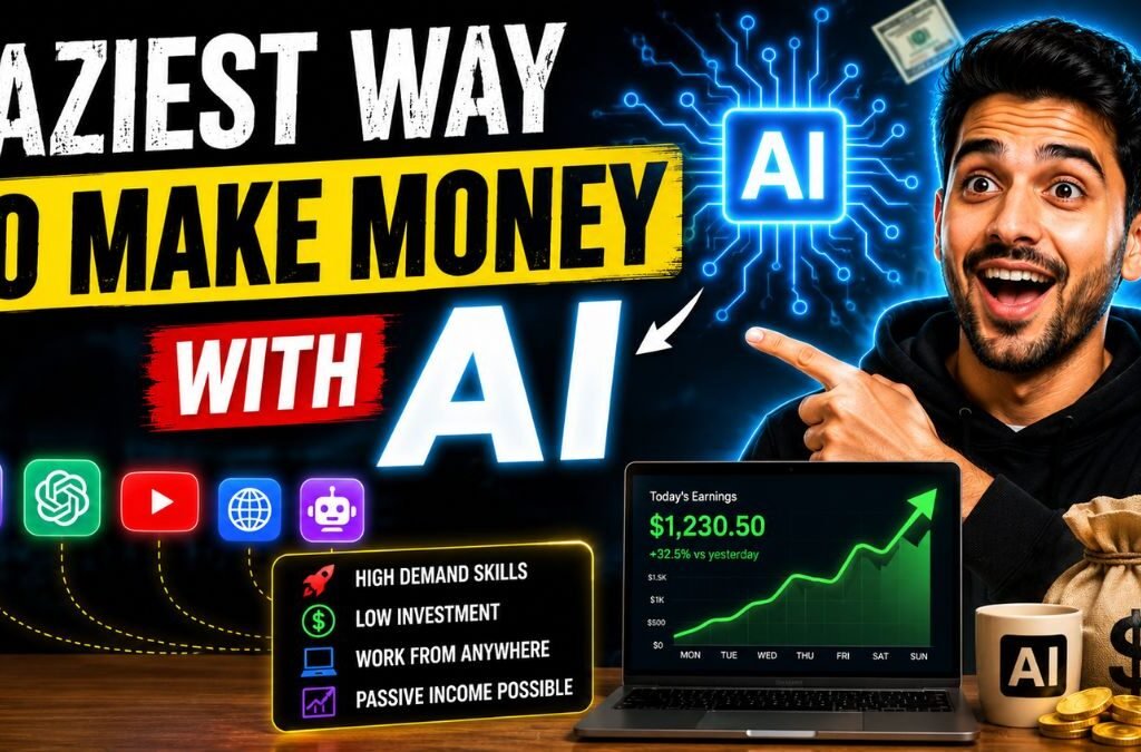 Laziest Way to Make Money with AI in 2026? These 5 AI Side Hustles Are Exploding Online