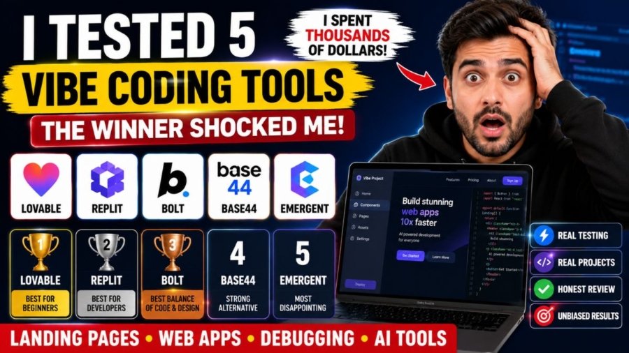 I Spent Thousands of Dollars Testing the Best Vibe Coding Tools – The Winner Shocked Me