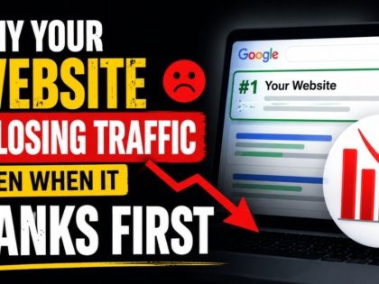 Why Your Website Is Losing Traffic Even When It Ranks First: The Painful Truth About AI Search Visibility